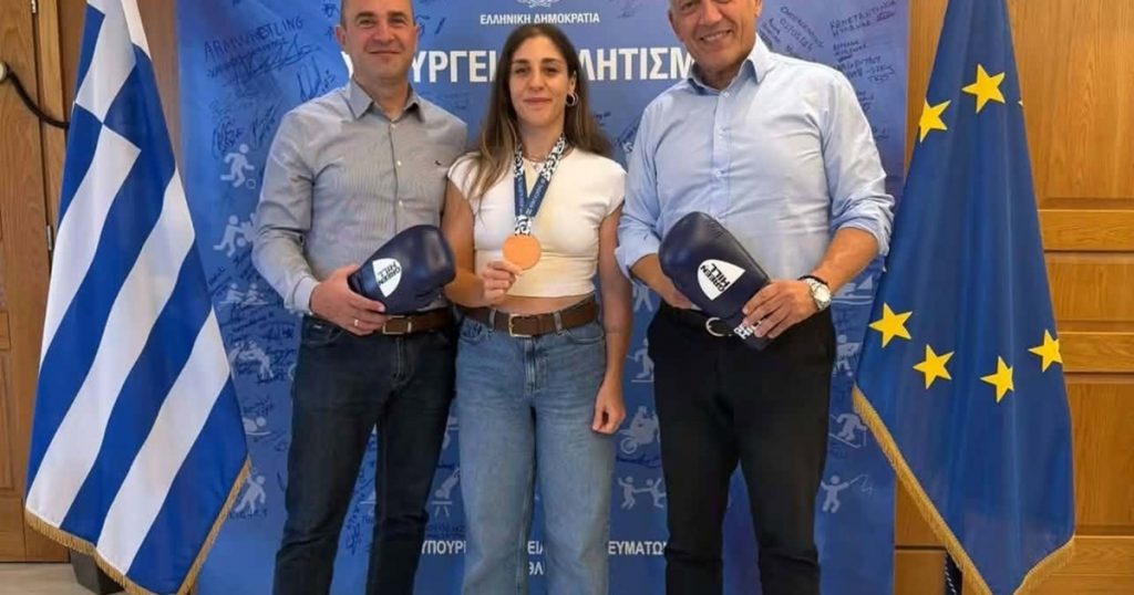 Τιμητική διάκριση της Λεγάκη από το Υπουργείο Αθλητισμού για το χάλκινο στους Μεσογειακούς